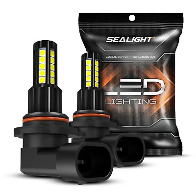 SEALIGHT Pair 9140 9145 H10 LED Fog Light 6000K White Driving DRL Bulbs 8000LM • $9.89