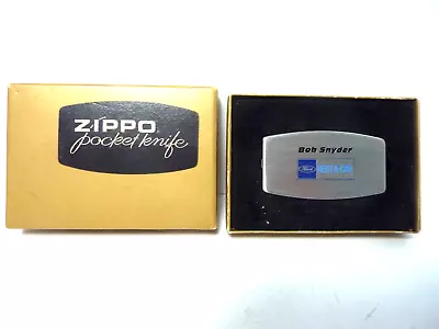 NEW Vintage 1970's Bob Snyder FORD RENT-A-CAR Zippo Advertising Pocket Knife • $34.99