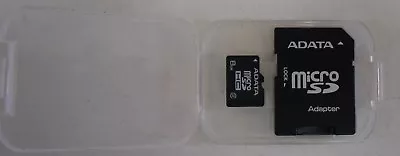 Brand New OEM ADATA 8GB MicroSDHC Class 2 Memory Card With SD Adaptor • $5