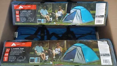 Ozark Trail Blue 2 Person Camping Tent Weather Resistant🔥FREE FAST DELIVERY🇬🇧 • £18.98