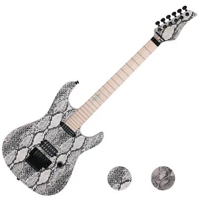 $1120 • Buy Reedoox Snake Skin 2014 FR Floyd Rose Push Pull Unique Graphic Electric Guitar