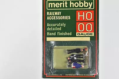 Rare! Merit 5123 Oo Gauge Public Services Personnel Figures (packeted) • £7