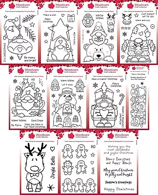 £4.99 • Buy Woodware Clear Stamps - Festive Collection By Francoise Read Creative Expression