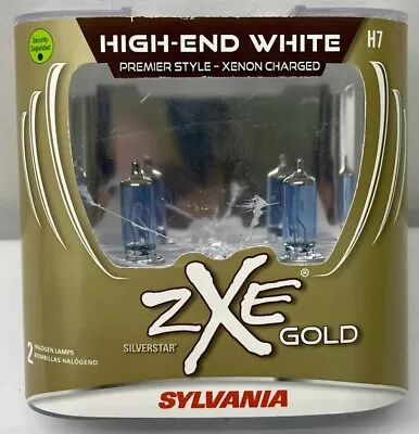 Sylvania Silverstar ZXe Gold H7 Headlight Bulb H7SZG.PB2 Two Lamps BRAND NEW • $27.99