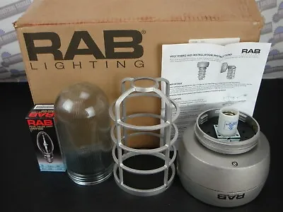 RAB VP  HID  CEILING 100W With GLASS GLOBE AND CAGE VX2HH100QT (NEW In BOX) • $139.50