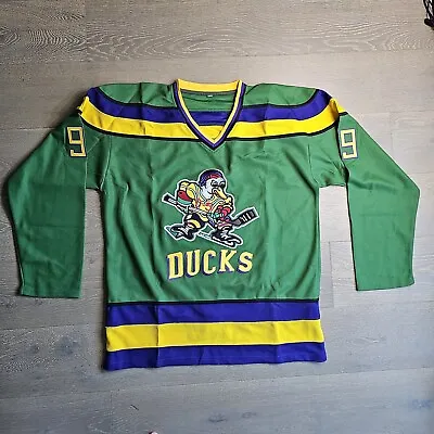 Mighty Ducks Movie Jersey Extra Large XL Green Banks #99 Hockey J2b • $27.99