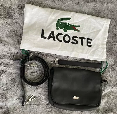 Lacoste Handbag Women Black With Silver • £6