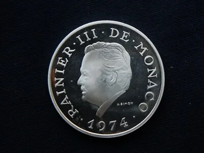 1974 MONACO Principality FRANCE Rare PROOF Coin 100 Francs UNC GEM Ranieri III • $179.99