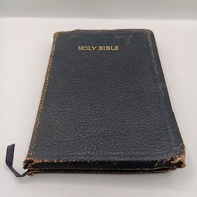 Vintage Holy Bible Oxford University Press Black Leather C1958 • £29.99