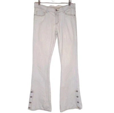 $50 • Buy Rosa Cha Flare Leg Light Wash Jeans Size 31 Ankle Buttons