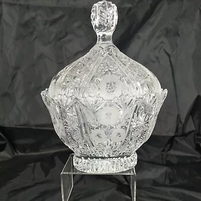 Shannon Crystal Large Covered Candy Dish • $29.50