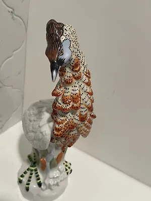Vintage Mottahedeh Italy Porcelain Exotic Bird Sculpture Figurine • $68