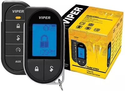 Viper 4706V Car Remote Pack With Keyless Entry SmartStart Compatible 2-Way LCD • $199.99