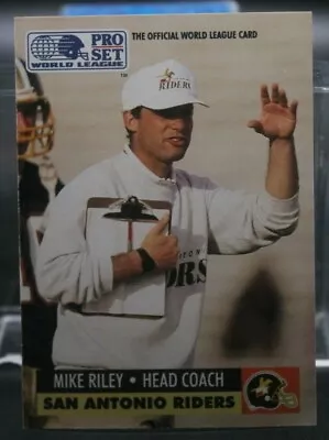 Mike Riley (Alabama Crimson Tide) - 1991 Pro Set World League #WL30 • $1