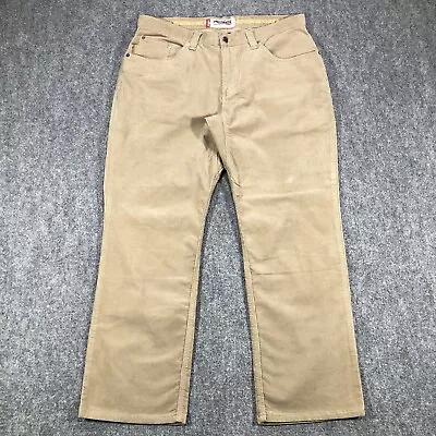 Mountain Khakis Pants Mens 38x30 Beige Corduroy 5 Pocket Cotton Outdoor Casual • $20.95