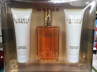 Caesars Woman 3pcs Gift Set With EDT 3.3oz Body Cream 3.3oz & Body Wash 3.3oz. • $99.99