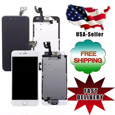 For IPhone 6 A1549 A1586 LCD Touch Screen Replacement With Home Button+Camera • $22.32