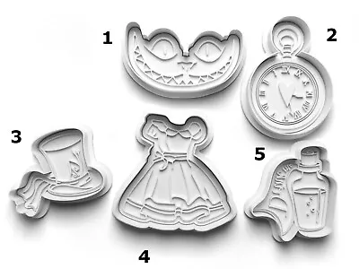 $10.37 • Buy Alice In Wonderland Cookie Cutter And Embosser Stamp Fondant Shape 10x9cm