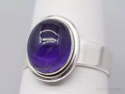 Vintage Amethyst Sterling Silver Ring - Size 7.25 • $75