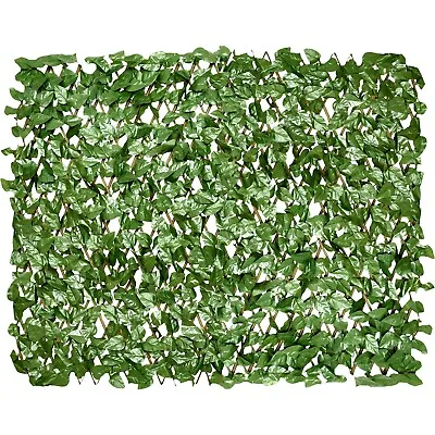 Expandable Ivy Leaf Plant LAUREL Artificial Faux Privacy Fence Screen Wall Decor • $73.09