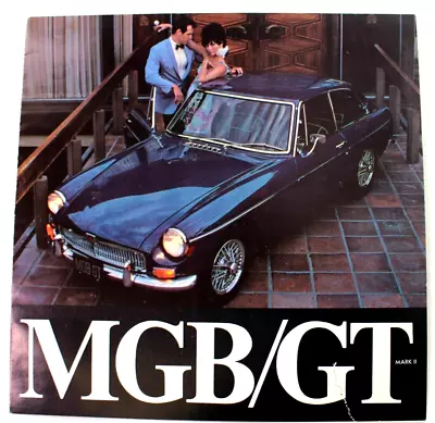 1968 MGB/GT Mark II Factory Dealership Sales Brochure Small Tear • $10.95