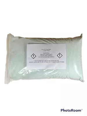 2kg Iron Sulphate Heptahydrate•99%pure•LAWN FERTILISER•LAWN GREENER• • £9.89