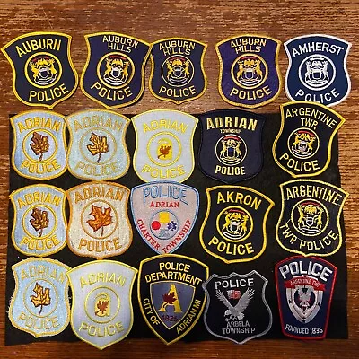 Vintage Obsolete State Of Michigan Police Patches Mixed  Lot Of 20. Item 250 • $10.50