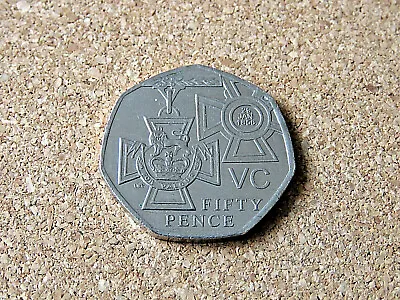 2006 50 PENCE 50p COINVICTORIA CROSS. LIGHT CIRCULATED CONDITION • £1.20