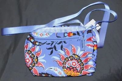 Vera Bradley Purple Mural Garden Water Bottle Crossbody Bag NWT 28187-V78 • $19.95