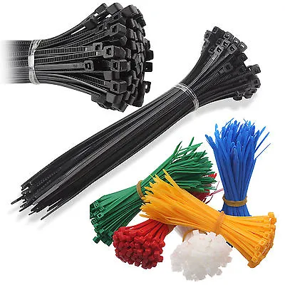 250x Cable Ties Assorted Colours & Sizes Garden Plants DIY Home Tidy UK • £4.95