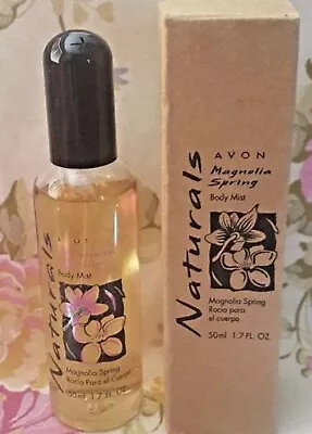 VINTAGE 1997 Avon Naturals MAGNOLIA SPRING Fragrance Body Mist 1.7 Fl Oz Her NOS • $36.50