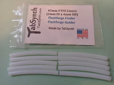 FLASHFORGE Finder / Guider 3D Printer Teflon PTFE Liner Tube (10 Pack Of Liners) • $17.95