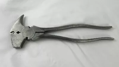 Vintage Crescent No. 1936 Fencing Pliers 10-1/2” With Textured Grips USA  • $24.99