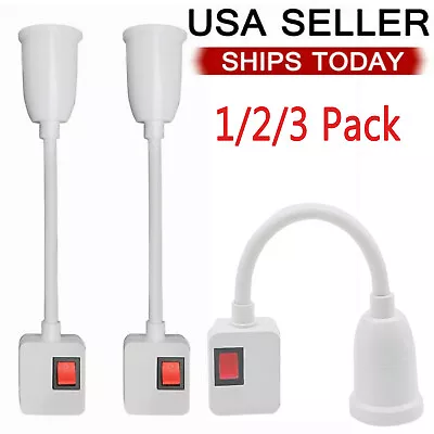 1/2/3 Pack E26 E27 LED Light Bulb Lamp Holder Flexible Extension Adapter Socket • $7.24