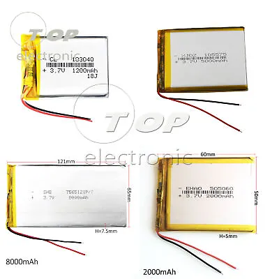 3.7V 1200-8000mAh Polymer Li-po Battery 103040 For Power Bank Ipod Computer PC • $5.54