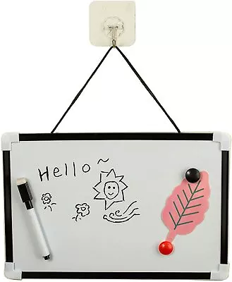 Mini Small Magnetic Whiteboard Office Notice Memo White Board Wedding A4 Pen Inc • £3.95