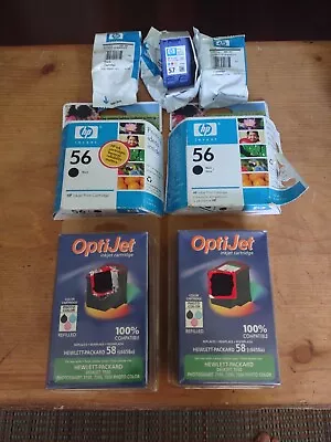 Lot (7) Of Genuine HP 56/57 And Generic HP 58 Ink Cartridges • $7