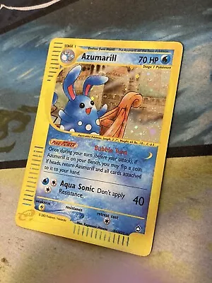 Pokemon Card - Azumarill Aquapolis H4/H32 Holo Rare • $35