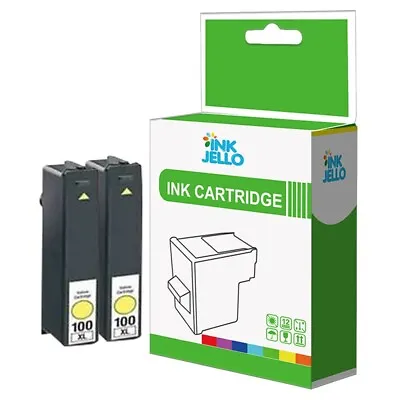 2 Yellow Ink Cartridge For Lexmark LM100 Interpret S402 S405 Intuition S505 • £6.88