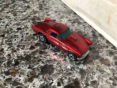 Vintage Hot Wheels '57 Ford T-Bird Coupe Red Malaysia 1981 Blackwall - LOOSE • $15