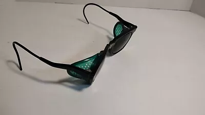 VTG American Optical Safety Glasses Green Tint Flexi-Fit Z87 Side Screen FOLDING • $34.99