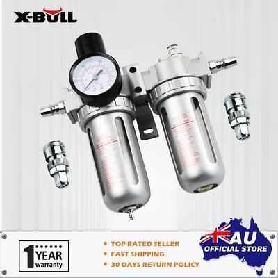 X-BULL  Air Compressor Oil Moisture Water Trap Filter Regulator Mount Fitting • $34.69