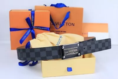 Men Genuine Classic LOUlS VUITTONS Belt 120cm #38 • £59.99