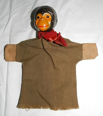 Vintage Monkey / Chimp Hand Puppet - Cloth Body • $49.97