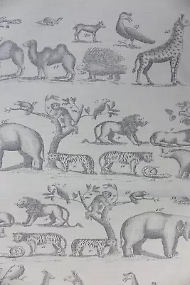 £73.35 • Buy Andrew Martin Curtain Fabric Design  Jungle  3 Metres Grey Linen Blend