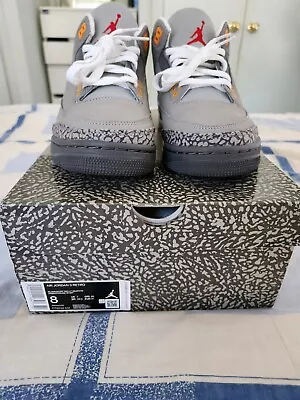 Jordan 3 Retro Mid Cool Grey - Size 8 US Mens/9.5 US Womens • $170