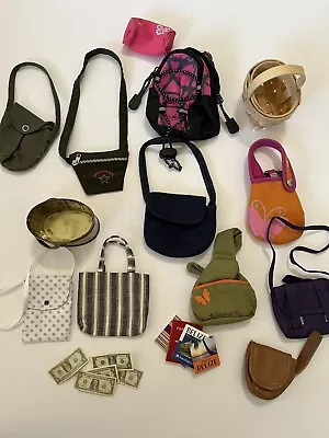 American Girl Doll Jess Purse Passport Messenger Bags Backpacks Bags Vintage Lot • $49.99