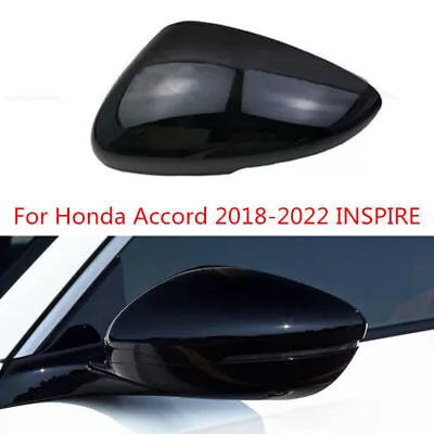 Black LH Car Rearview Mirror Cover Cap Shell For Honda Accord 2018-2022 INSPIRE • $39.70