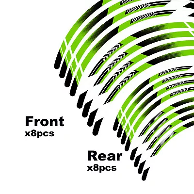 21 19 Inch Rim Decals Wheel Sticker ARROW01B GREEN For KAWASAKI KX450F 15-18 19 • $42.74