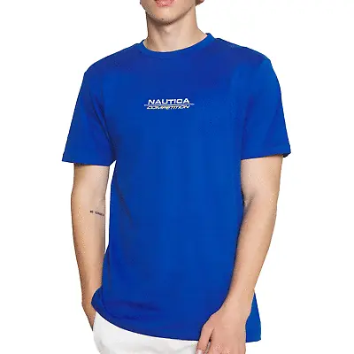 *Nautica Mens Larma T-shirt - Blue - Medium - RRP £40 • £12.49